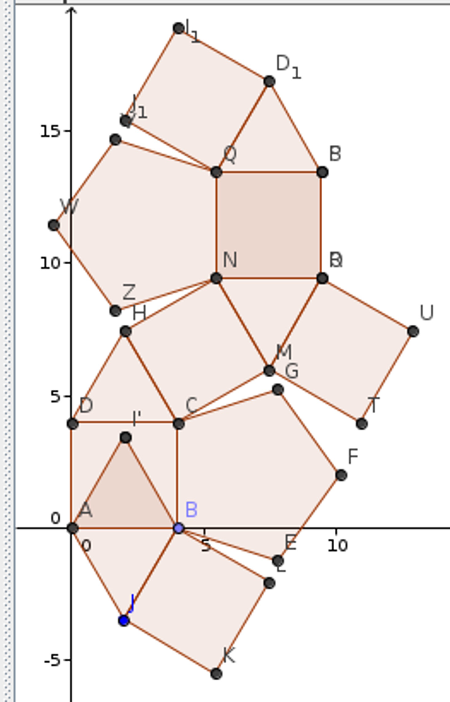 Rhombicosidodecahedron net