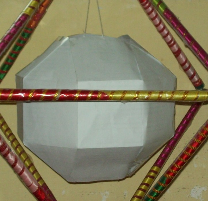 Rhombicuboctahedron made of plain paper